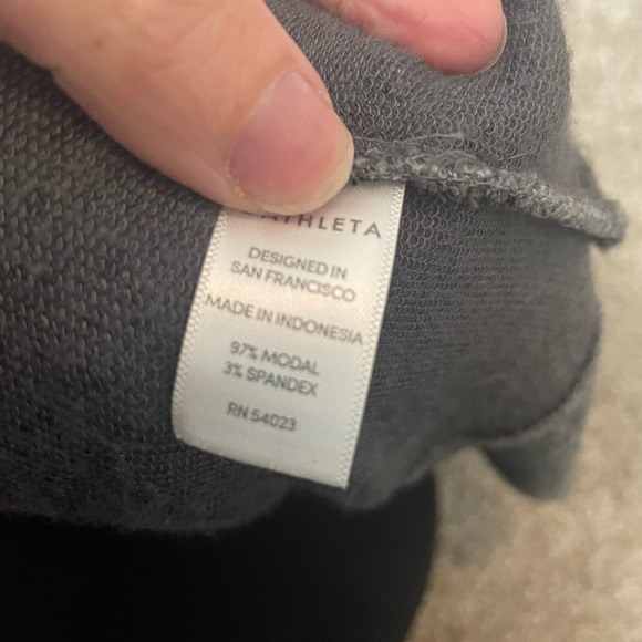 Athleta Soft Open Cardigan XXS Modal Stretchy Gray Oversize - Picture 4 of 5